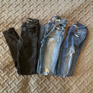 Lot of skinny jeans